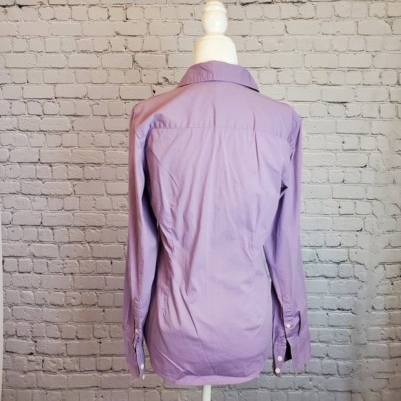 Tommy Hilfiger Button Down Top Lavender Sz. XS - Picture 6 of 6